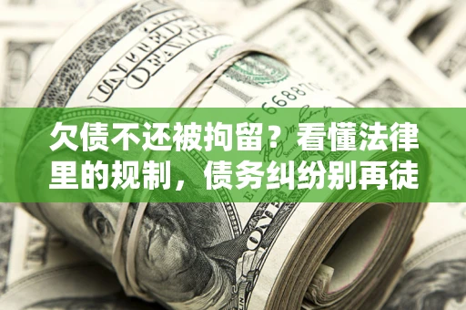 北京欠债不还被拘留？看懂法律里的规制，债务纠纷别再徒劳奔波