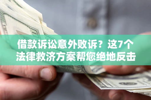 北京借款诉讼意外败诉？这7个法律救济方案帮您绝地反击！