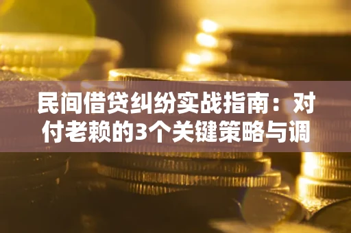 北京民间借贷纠纷实战指南：对付老赖的3个关键策略与调解盲区解析