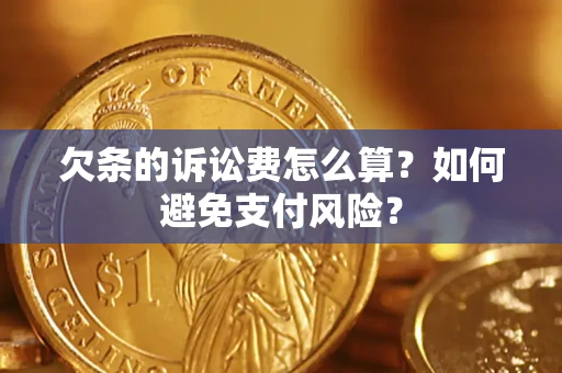 北京欠条的诉讼费怎么算？如何避免支付风险？